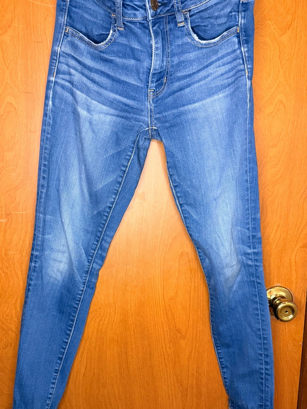 American Eagle Outfitters Women's Blue Stretch Jeggings